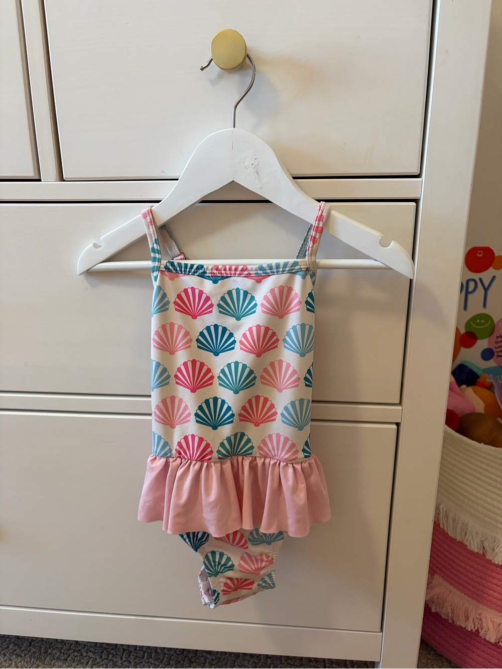 James & Lottie Seashell Swimsuit Girls 24 Months
